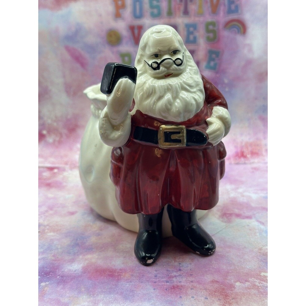 Vintage Santa Planter Made In Taiwan